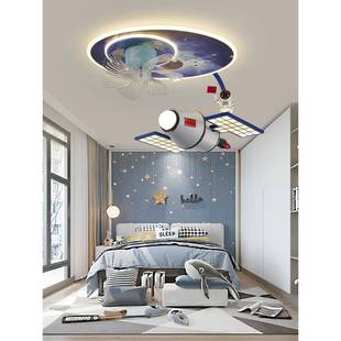 儿962童房吊灯创意房空站间光谱男孩卧室全间卫星灯太空主题灯风