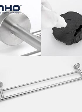 ANH房O304不锈钢砂光打钉上119墙浴双室房间试间厨毛巾架杆免打衣