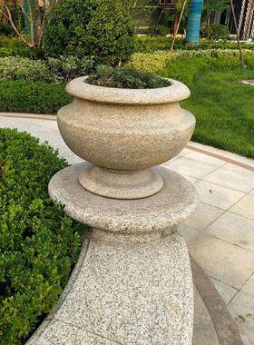 厂家销石坛雕花盆欧花钵底座花式周围摆饰HP200720石花直盆