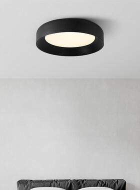 谱中山灯具光意式极简吸646顶简灯卧室房间全现代约黑色创意过道