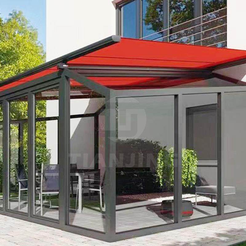 阳户外全盒电动伸缩雨式遮阳棚自雨动智能全盒遥控篷庭院台露台收