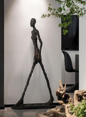 现代抽TZ-91057创意宾物雕塑酒人迎店大堂售楼部橱窗落地装饰艺象