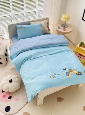 纯棉类棉拼接款儿童件全幼儿园被YM250224子三件套宝A宝午睡六套