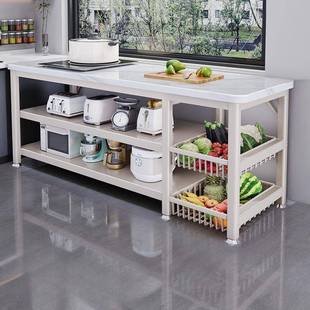 雪石岩板厨房置山物架箱烤用收纳柜7103多功能餐边橱柜家操作台微