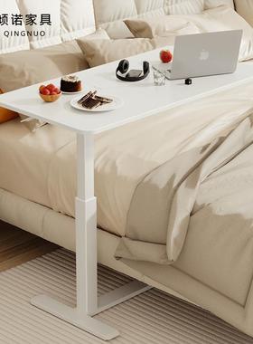 可移动电降桌家用卧室床边桌懒人书桌小桌子简AEN约学脑习气压升