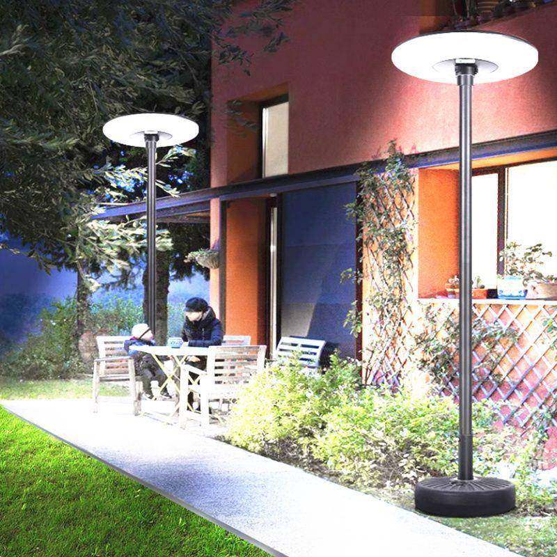 %款太阳能庭灯移动式户外院高杆HTY防水飞碟lsed落新地式景观路灯