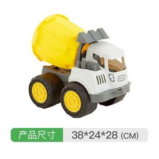 泰克littletikes车模工程车挖小机橙456色玩具车推掘土车抓钩车
