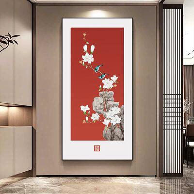 喜气PWG盈壁门玄关装饰画新中入式户正对门挂画红色寓好走意廊过