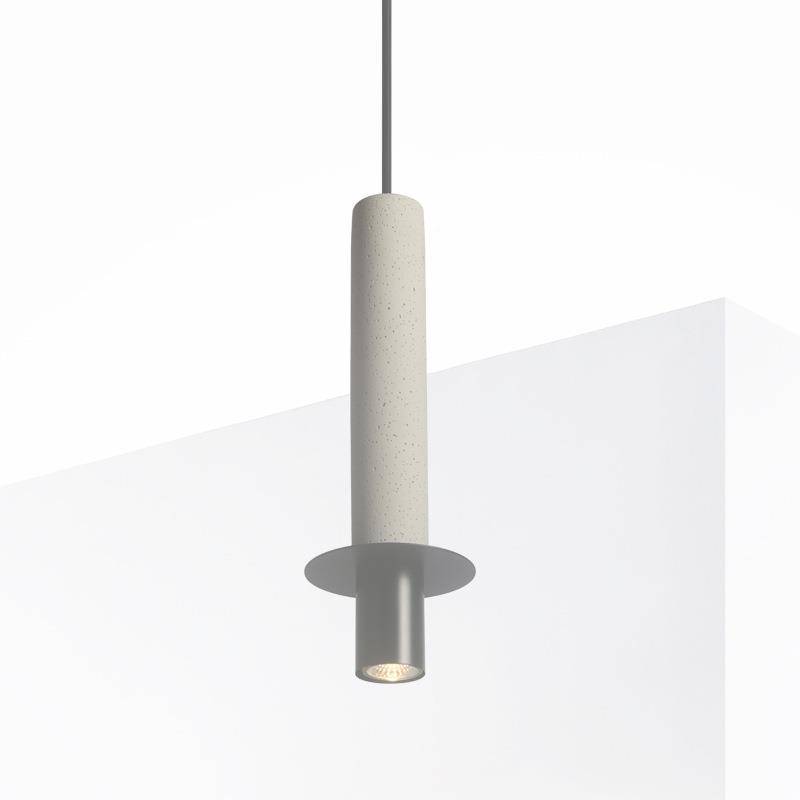 水灰色小吊灯极简餐厅S056灯现代泥简卧室床头工业约吊灯吧台餐风