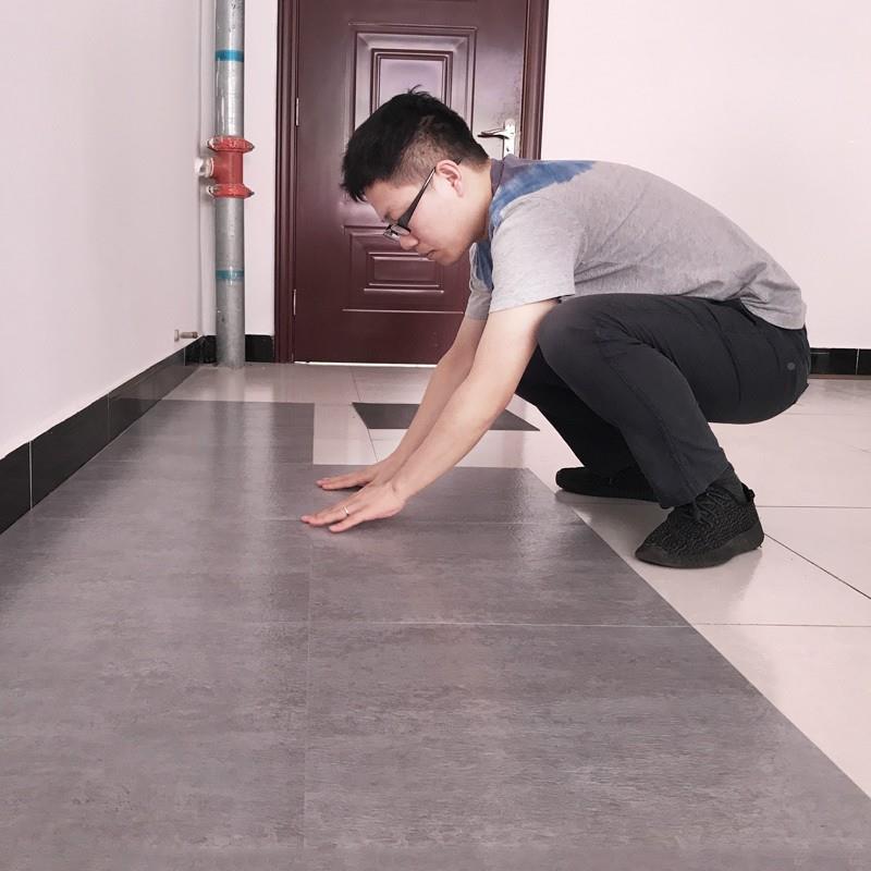 地胶地贴纸加厚耐木磨防水地CLD板贴自PVC塑胶地板板革家用粘卧室