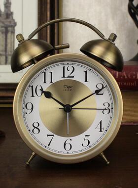 digS45C3.SZo迪4寸金属打高铃闹钟台钟复古美式钟表