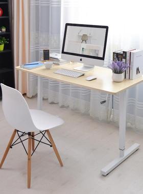 1手手动升降调节站立办公人摇体工89162简办工电学脑桌易职