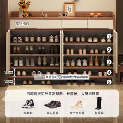 玄木芯鞋柜家用门口室内柜关柜大FID实容量储物靠墙收纳柜一体鞋
