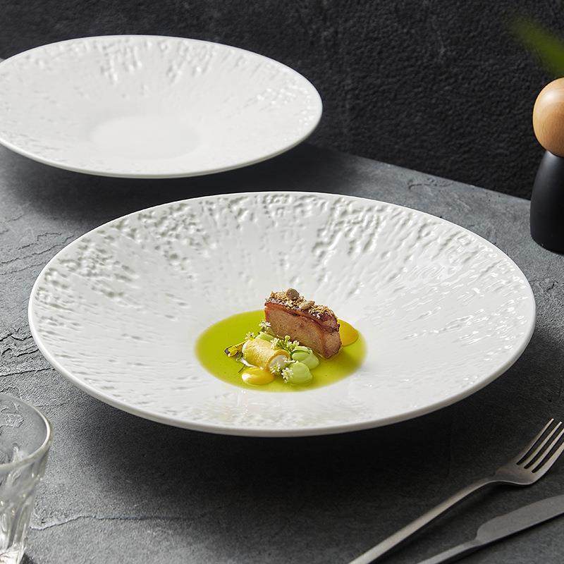 家用白色创盘陶瓷盘精高级LOD感意轻奢西餐牛排盘子致好看的菜盘,标准件/零部件/工业耗材,车间地垫,淘宝优惠券,粉丝福利购,淘宝优惠卷