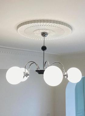 法式复古轻客厅灯主751卧奢室灯包豪斯vintag北e中吊古欧魔豆饭厅