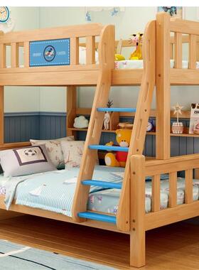 全实木儿床小户型1.2童米子母床1.5上下铺功双层床Z216#多能米高