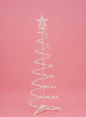 圣diy12米钨丝.约i简ns风圣诞氛围发光螺旋ZTA诞树灯