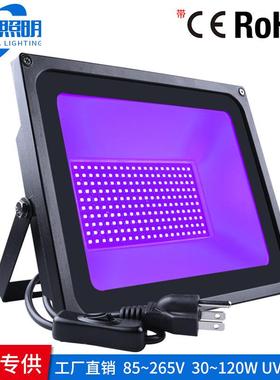大瓦数120WUV投光灯110-130V395nm户外万圣节荧光派对
