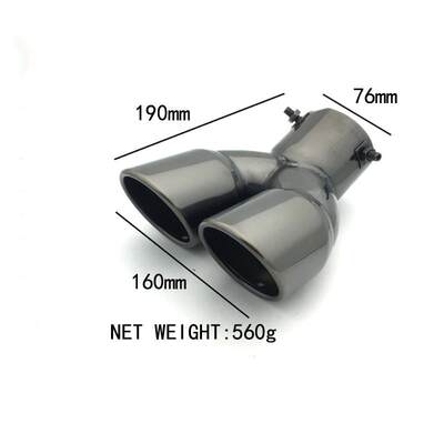 IX35尾喉汉兰达双管CRV普拉多SUV改装排气管不锈钢改装型排气管