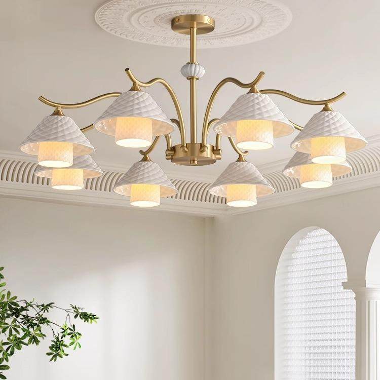 现代简约全铜客厅吊灯现代法式奶油风餐厅灯轻奢美式大气卧室灯具,鲜花速递/花卉仿真/绿植园艺,割草机/草坪机,淘宝优惠券,粉丝福利购,淘宝优惠卷