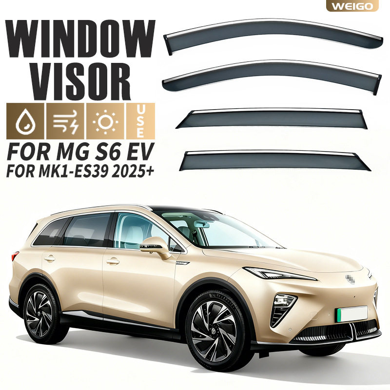 适用于名爵MGS6EVWindowvisor车窗晴雨挡雨遮阳扰流板
