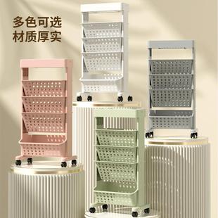 多功能学生桌边大容量书架可移动多层折叠课桌便携书本收纳置物架