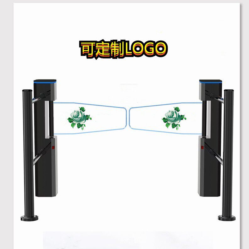 超市自动感应门入口单向门红外雷达黑色出入口禁行器电动闸门包邮