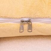 二毯合一抱枕被两用办室午睡车吉豆熊载绒毯多功能靠垫被公毛枕头