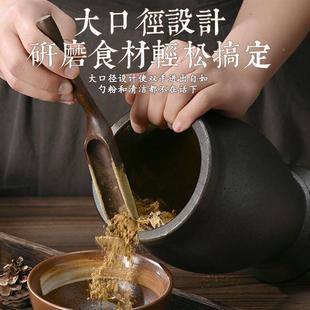 研新款碎铸铁捣药罐碓窝对窝冲无品牌/筒臼药杵子研钵捣缸器磨捣