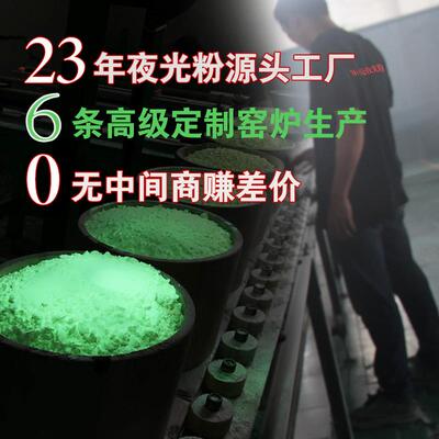 长专效10小时夜光粉注塑用超效亮夜光粉油性长光亮00目夜RQS光粉1