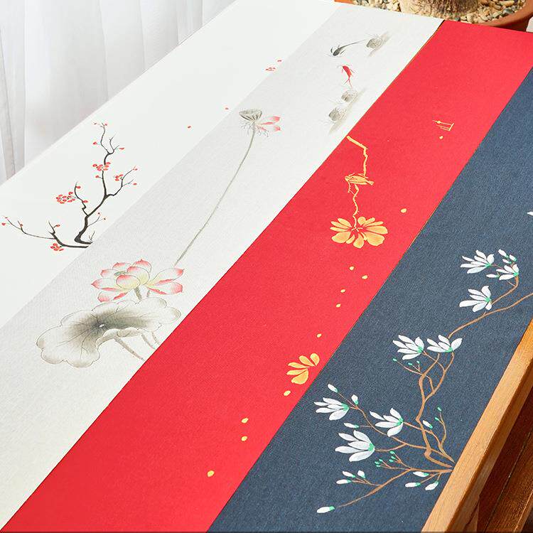 席新中式意桌旗中国风茶旗茶茶桌禅ZAP布茶台茶布茶垫茶艺巾