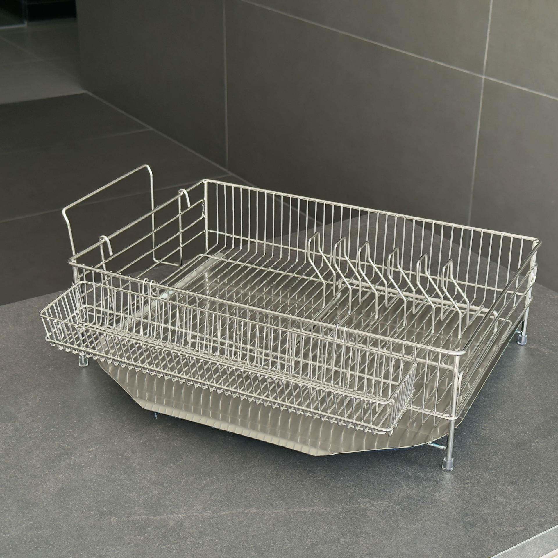 厂家单沥层新款水碗架不锈钢3用04韩家厨房jhc-FA45收头纳架碗碟