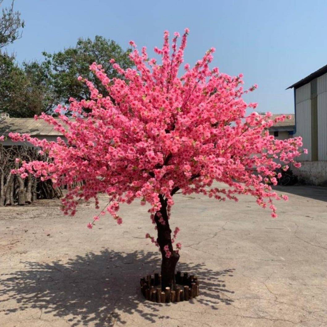 仿真桃树假树装饰室内型愿许树商029花场摆设大造景