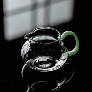 高杯硼把硅玻璃小钱袋公道杯手玻璃茶带高档茶工具UUT分茶器日式