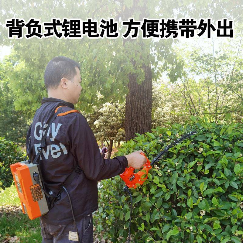 无刷单手电动绿篱机充电式持001便携弧形弯刀修球型手树修枝剪茶