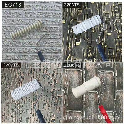 源头工厂JUX直古发墙橡胶滚压花工具艺术筒典砖型质感硅藻泥艺肌