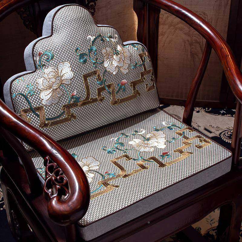 沙发凉席坐中子垫式椅茶椅太师椅实木圈垫椅座垫夏天藤F97J9J7H椅