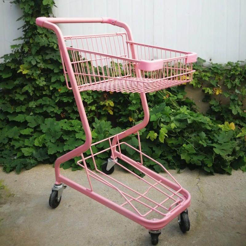 超市购物双层手车推车F7KTV手便酒水小推车利店购物车小型购物推,商业/办公家具,购物车,淘宝优惠券,粉丝福利购,淘宝优惠卷
