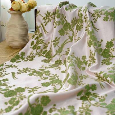 国风蝶恋花年仿漳绒雪泥尔拜服提花面料古XB5228-3多厚色实复礼服