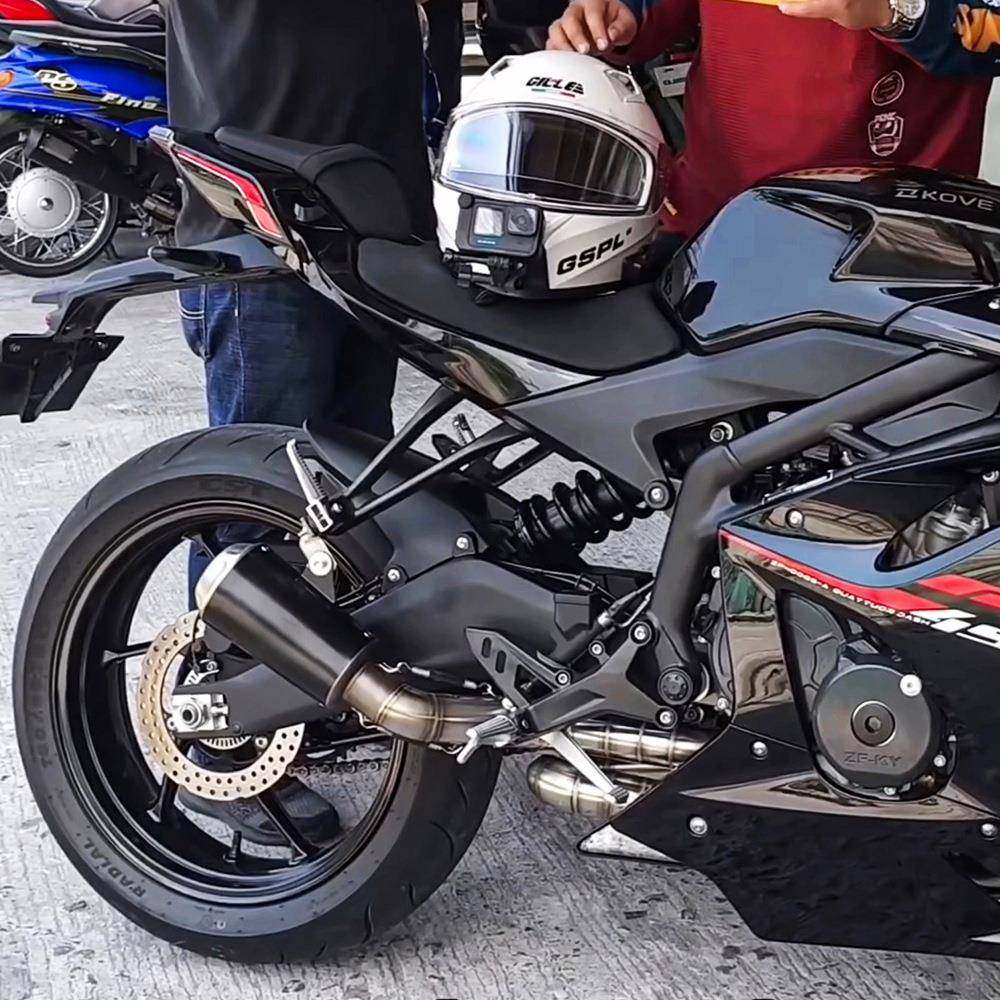 适于凯0000越450RR摩托车用改装回旋全段气排管套装专直上车23-24