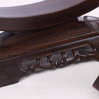 红木中式YNQ象牙架黑剑实木牛角支架檀木刀质架剑托木底座厂家直