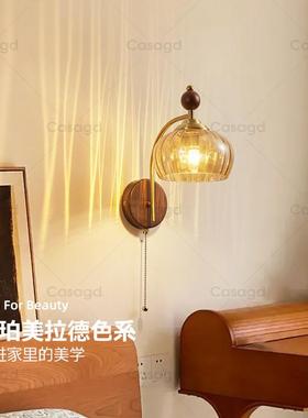 中古风壁过道灯复玻玄璃客厅沙发关背景墙古灯简约过道走廊95050