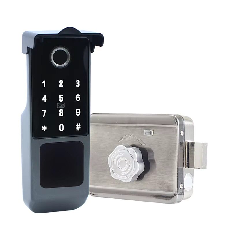 IP66防水指纹密码智能锁防撬报警户外门禁系统锁