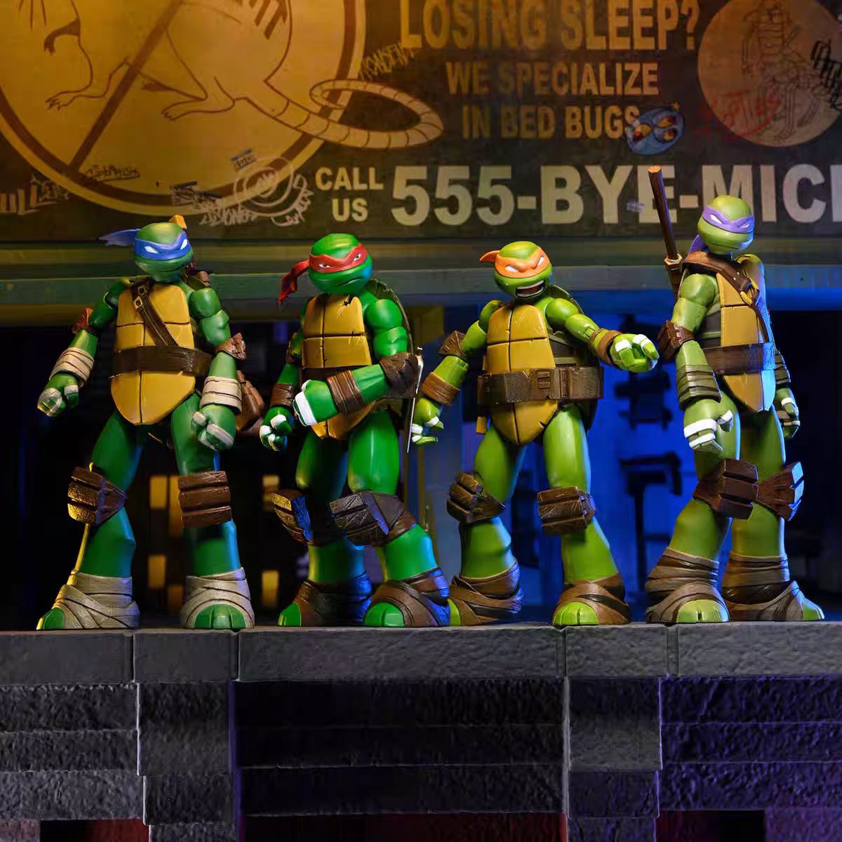 [In Stock] NECA Teenage Mutant Ninja Turtles Schneider 2012 Animated Version Movable 7-inch Figure Figure