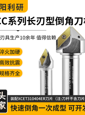 ECC倒角刀杆30度45度60度XCET310101长刃倒角铣刀杆XCET170404