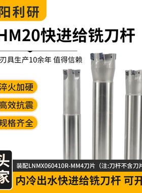 AHM20快进给数控铣刀杆抗震铣削刀杆加工中心 装LNMX060410R刀粒