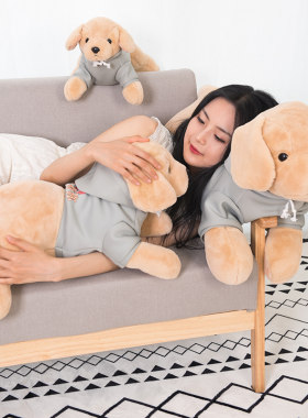 拉布拉多犬毛绒玩具 金毛犬狗狗公仔大号抱枕 狗年吉祥物布娃娃