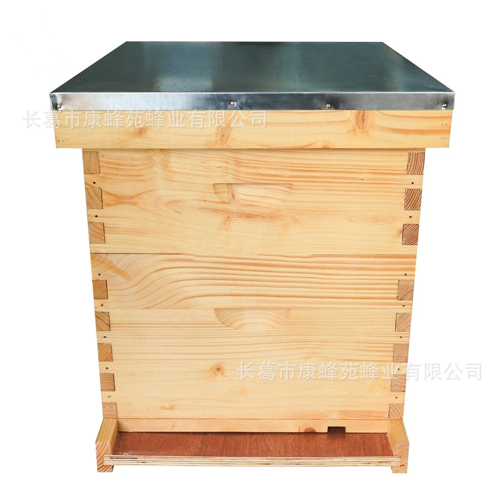 蜂箱朗式蜂箱外贸蜂箱煮蜡杉木蜂箱松木蜂箱巢框巢础八框十框蜂箱