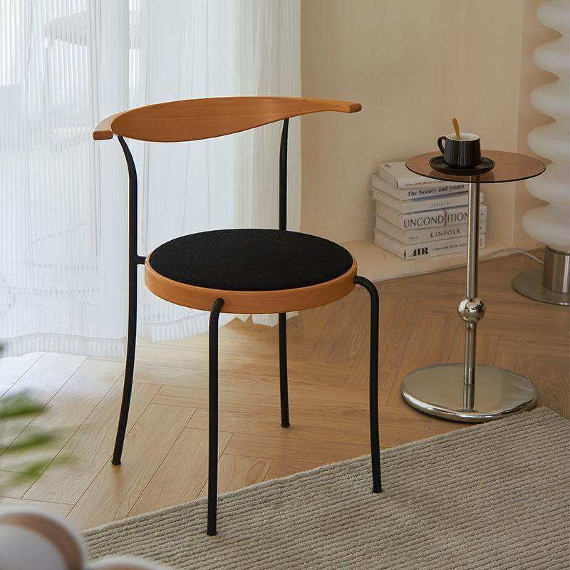 中古风靠背椅简约设计师实木餐厅软包椅子久坐家用铁艺餐椅牛角椅,机械设备,其他机械设备,淘宝优惠券,粉丝福利购,淘宝优惠卷