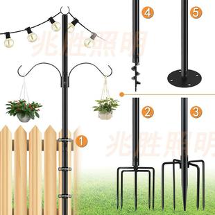 灯串杆热销节日灯串支架庭院装 饰支撑户外露营G40串灯支架杆